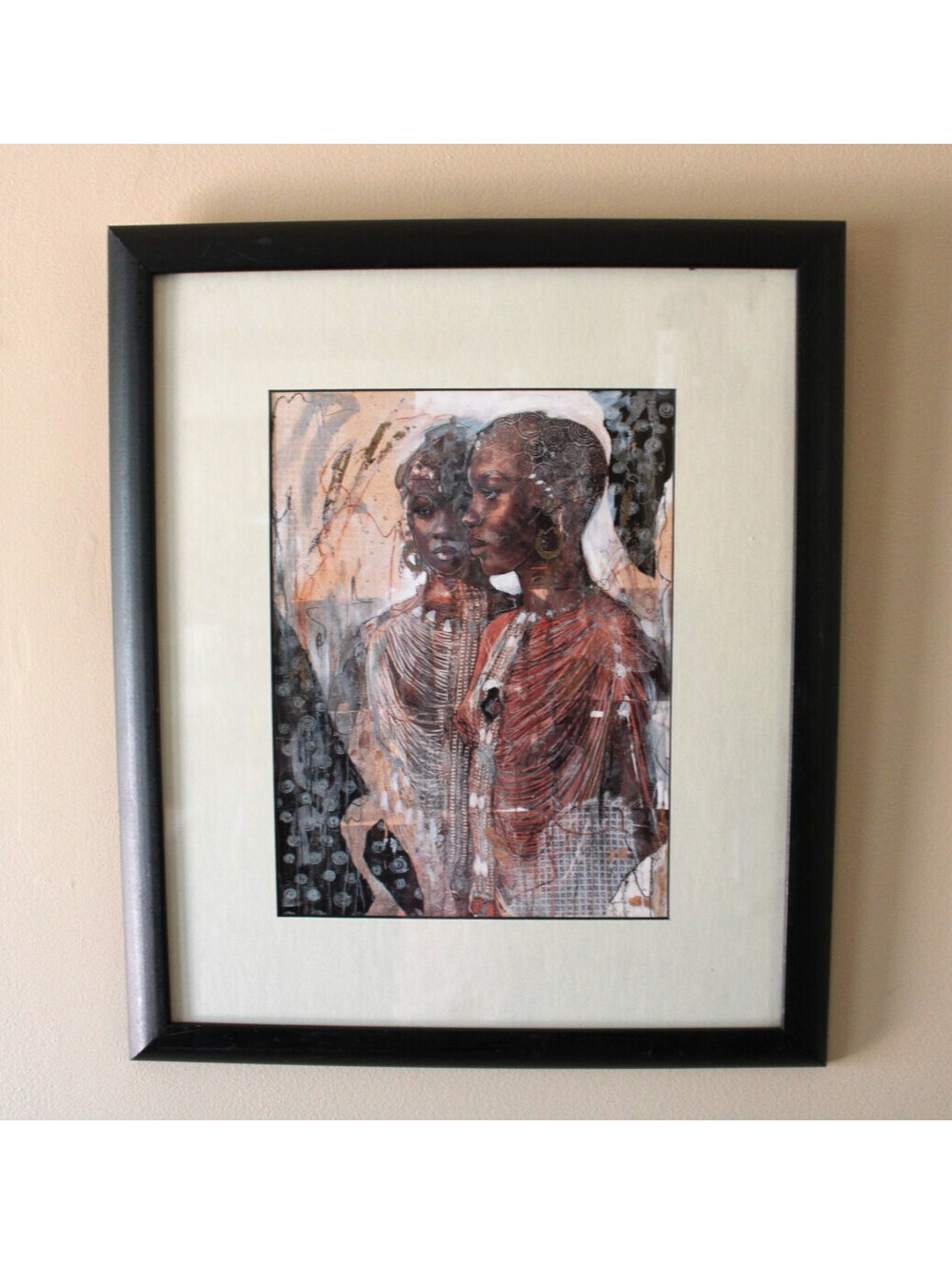 Marta Gottfried Wiley WE ARE SISTERS Fine Art Matted Framed Print 20x17